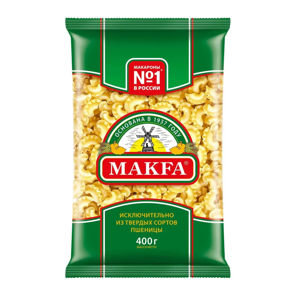 Макароны Makfa Петушиные Гребешки 400г