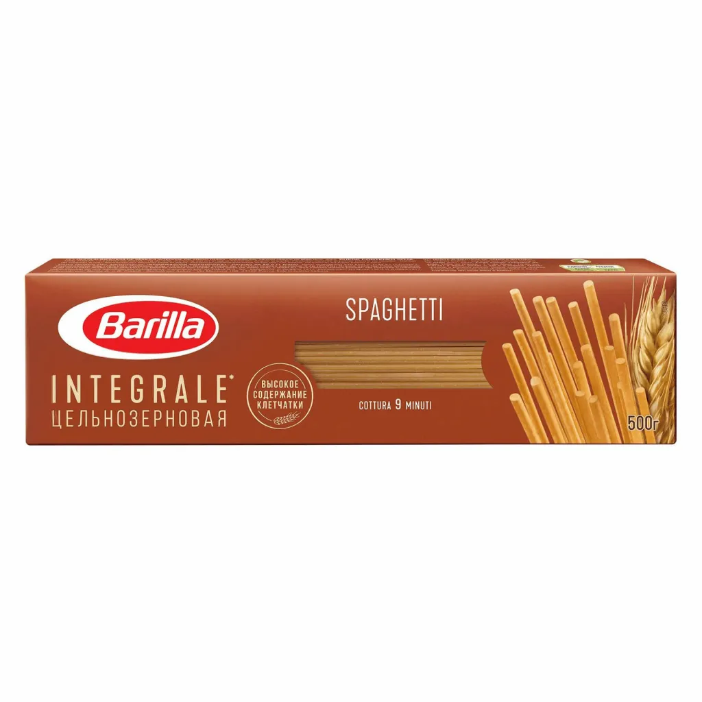 Макароны Barilla Spaghetti цельнозерновые 500г