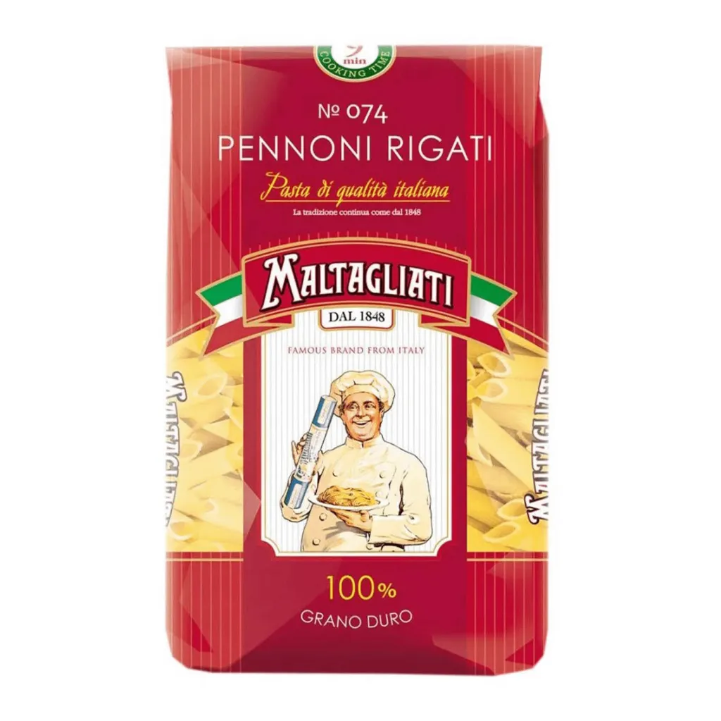 Макароны Maltagliati №074 перо рифленое 450г