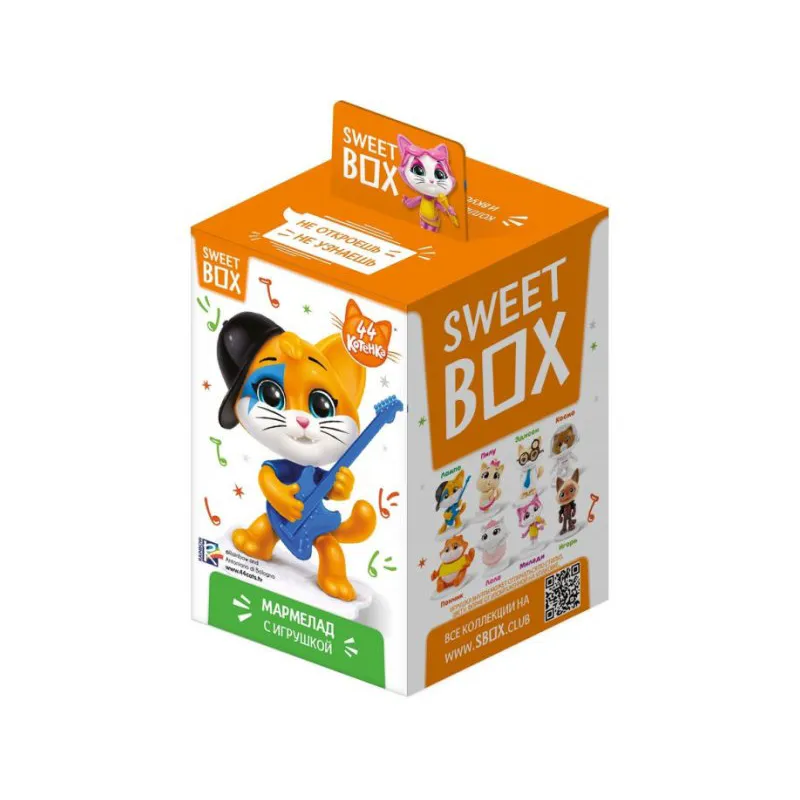 Мармелад Sweet Box с игрушкой 44 Кота 10 г
