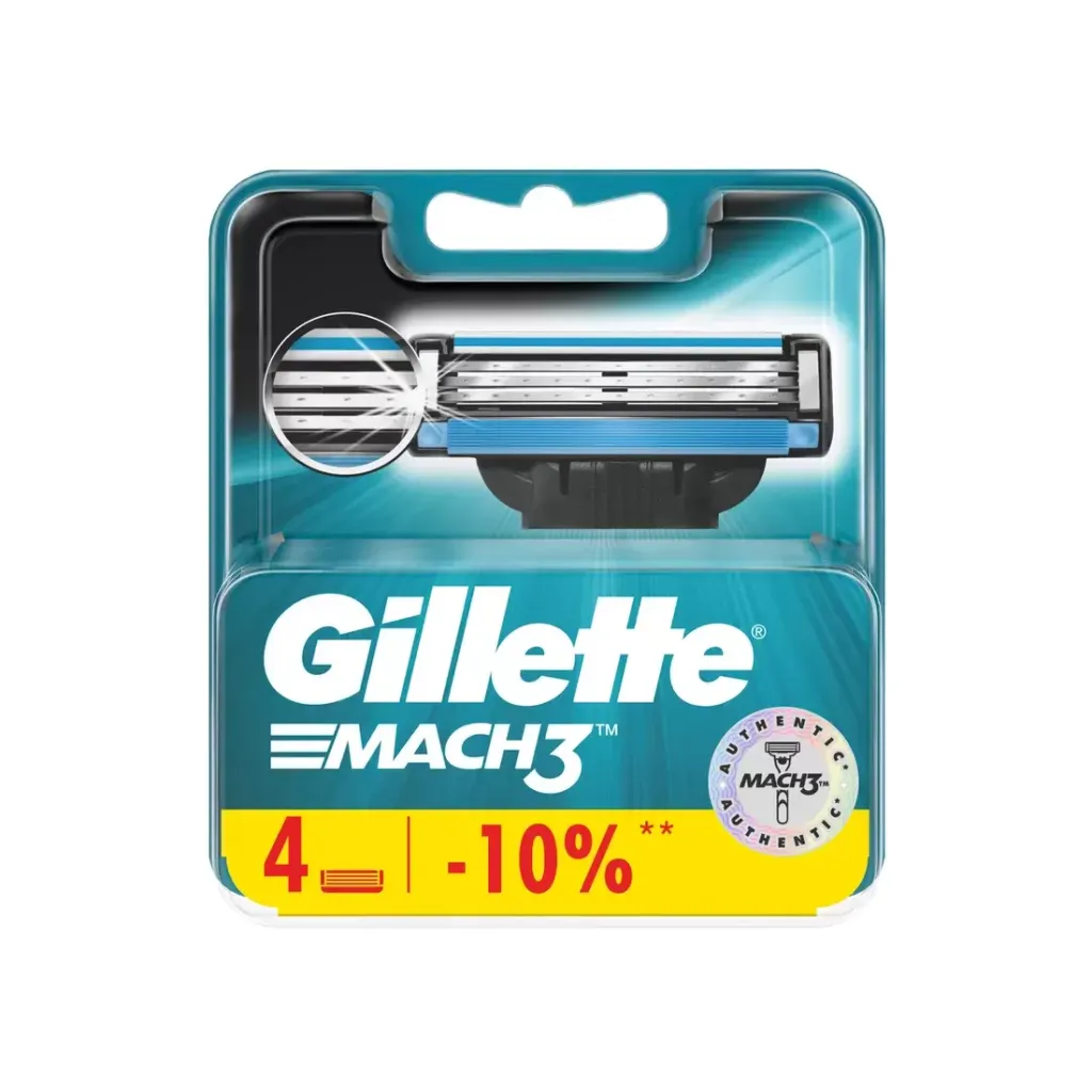 Кассеты для бритья Gillette Мак3 4шт