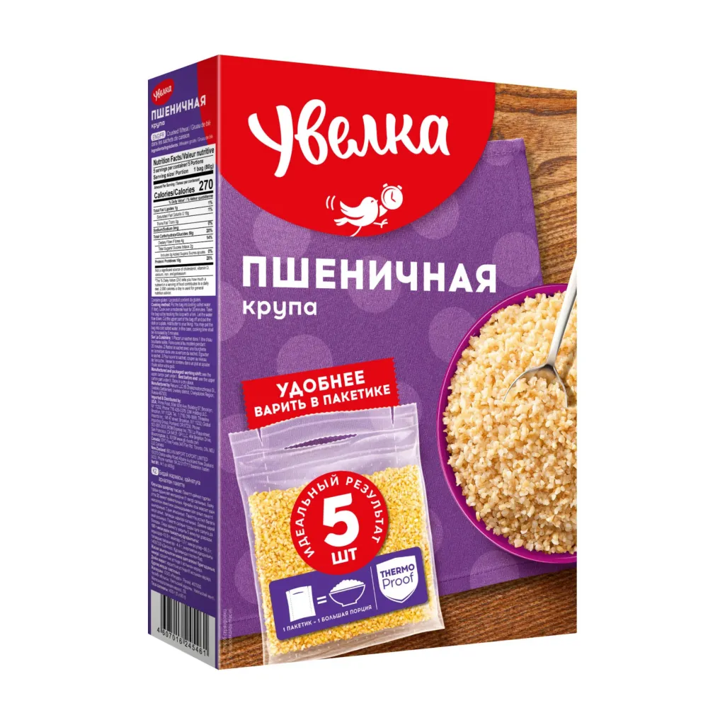 Крупа Увелка Пшеничная в/п 400г