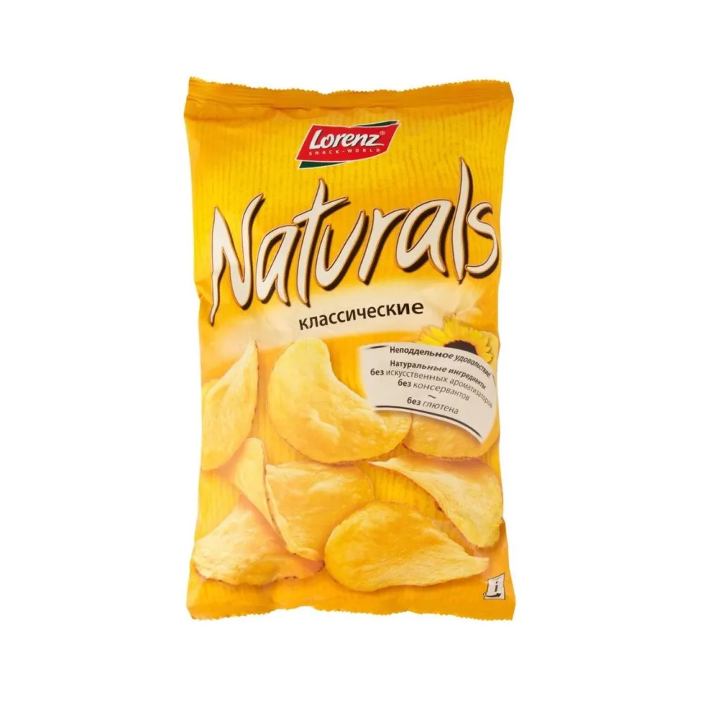 Чипсы Натуралс классические с солью 100 г