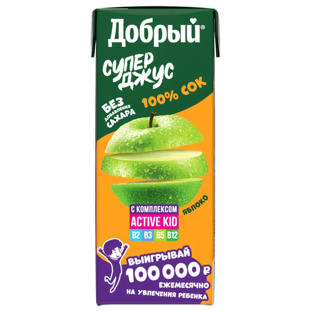 Нектар Добрый 0,2л Яблоко