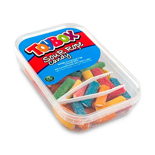 Мармелад жевательный TOYBOX кислые веревки короткие 200 г