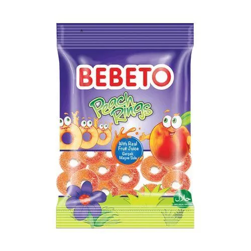 Мармелад Bebeto Peach Rings Персик 70г