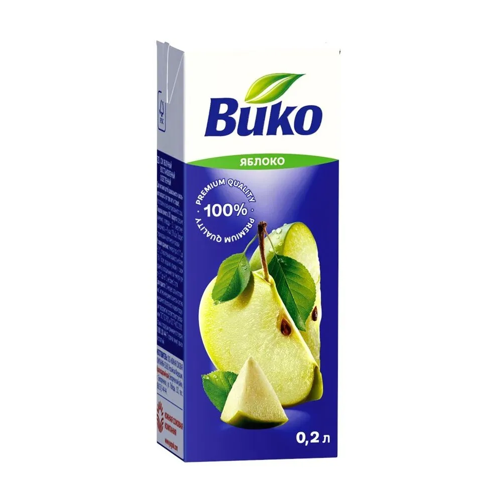 Сок Вико 0,2л зеленое яблоко