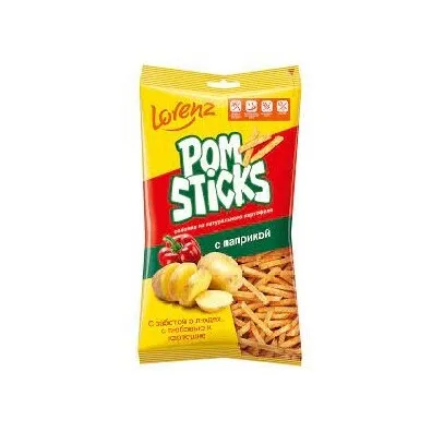 Чипсы Помстикс соломка с паприкой 100 г