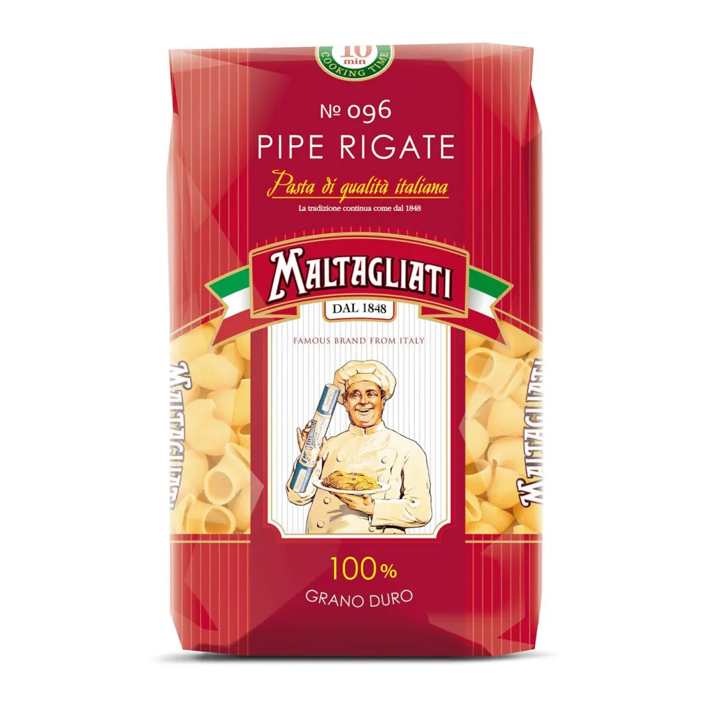 Макароны Maltagliati №096 рожок крупный 450г