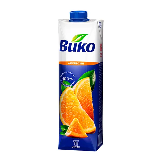 Сок Вико 1л апельсиновый
