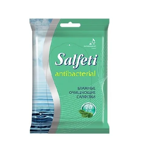 Салфетки влажные Salfeti антибактериальные 20шт