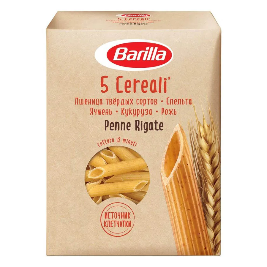 Макароны Barilla Penne 5 злаков 450г
