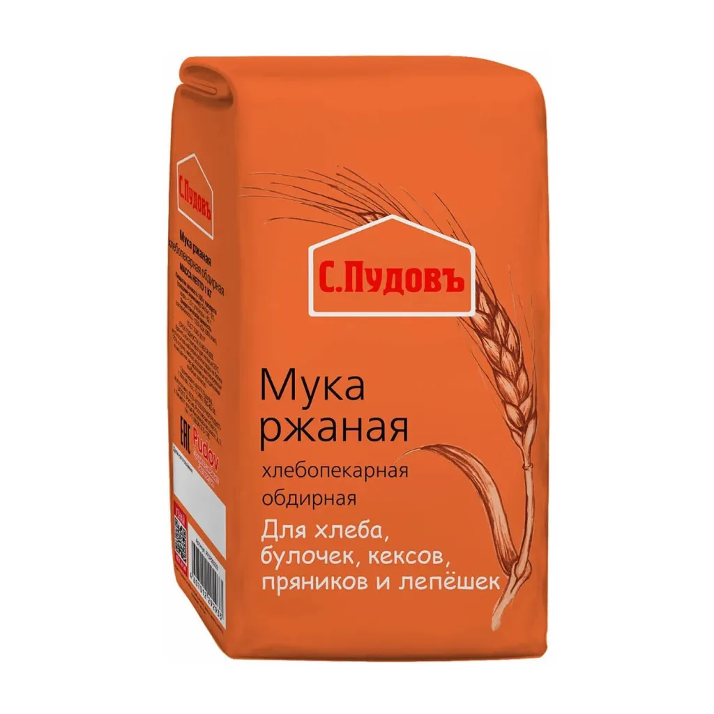 Мука С.Пудовъ ржаная 1кг