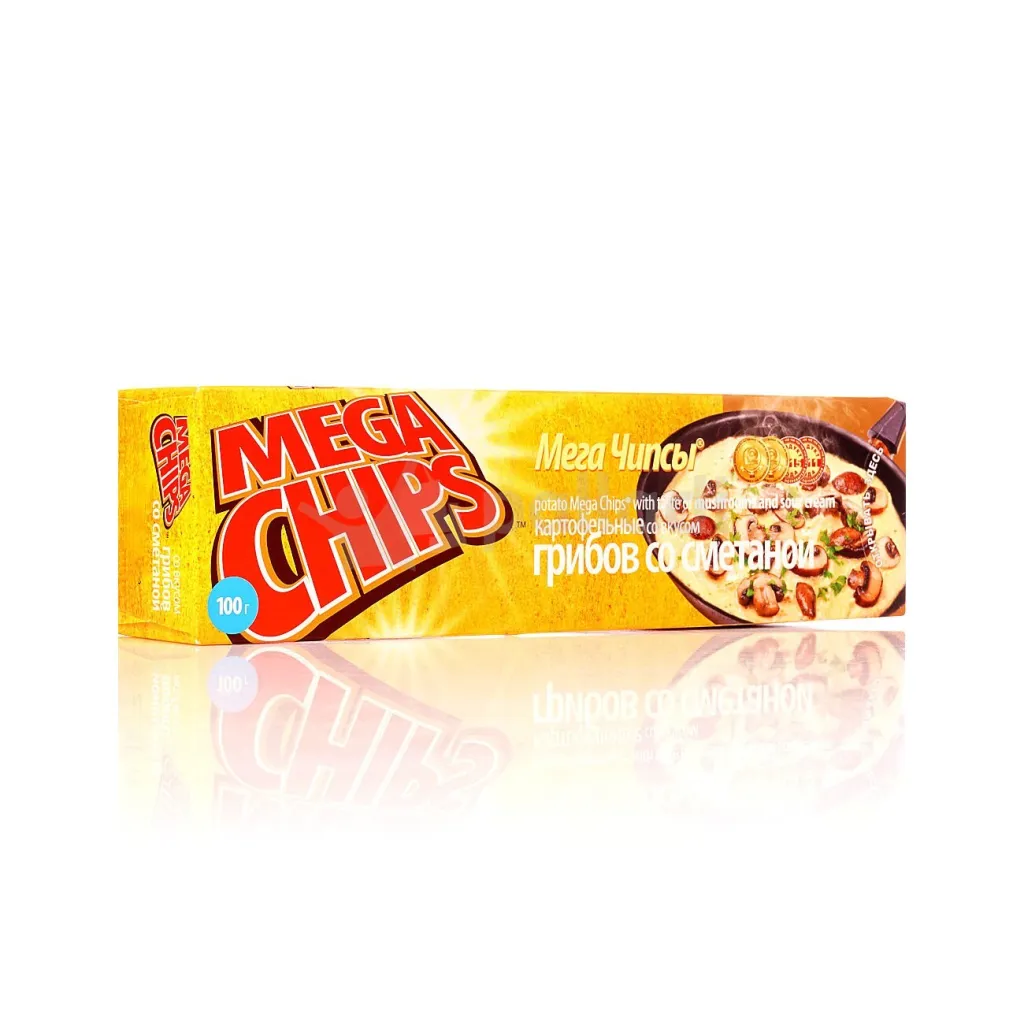 Чипсы Мега лайн Чипс грибов со сметаной 100 г