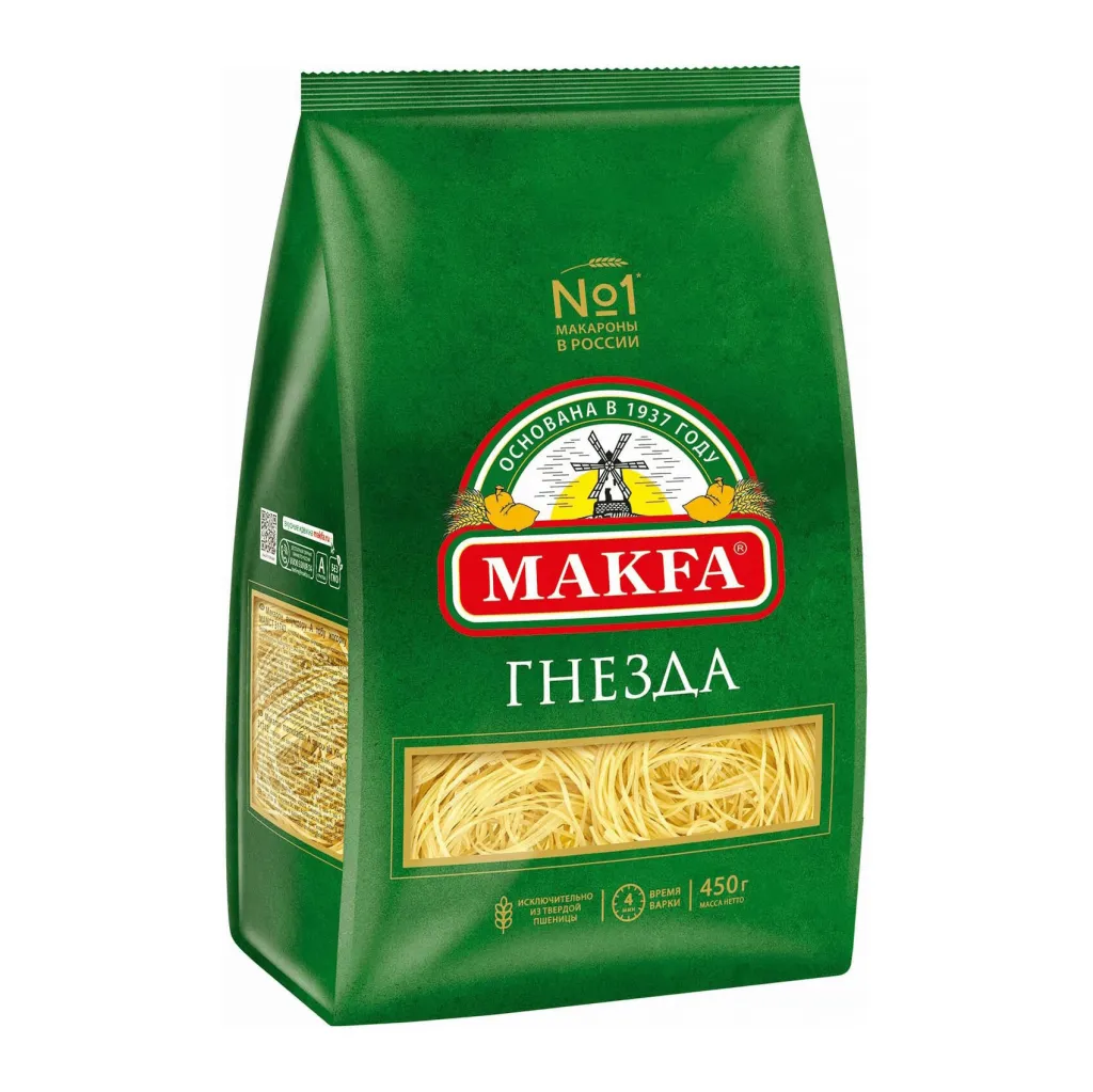 Макароны Makfa Капеллини Гнезда 450г