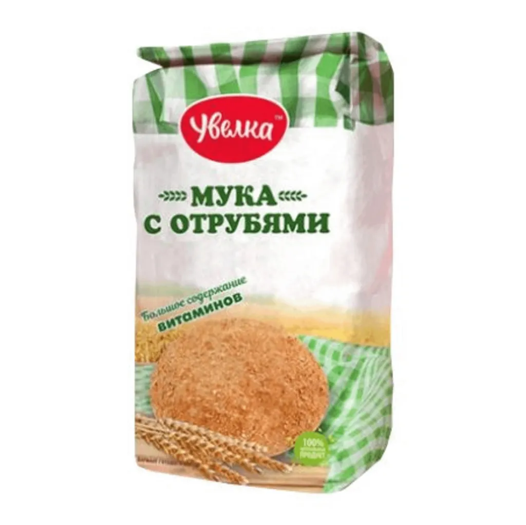 Мука Увелка Пшеничная с отрубями 1,9кг