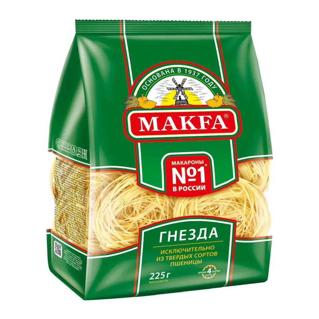 Макароны Makfa Капеллини Гнезда 225г