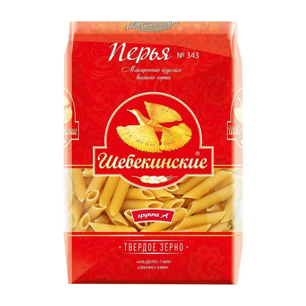Макароны Шебекинские 343 Перья 450г
