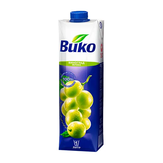 Сок Вико 1л виноградно яблочный