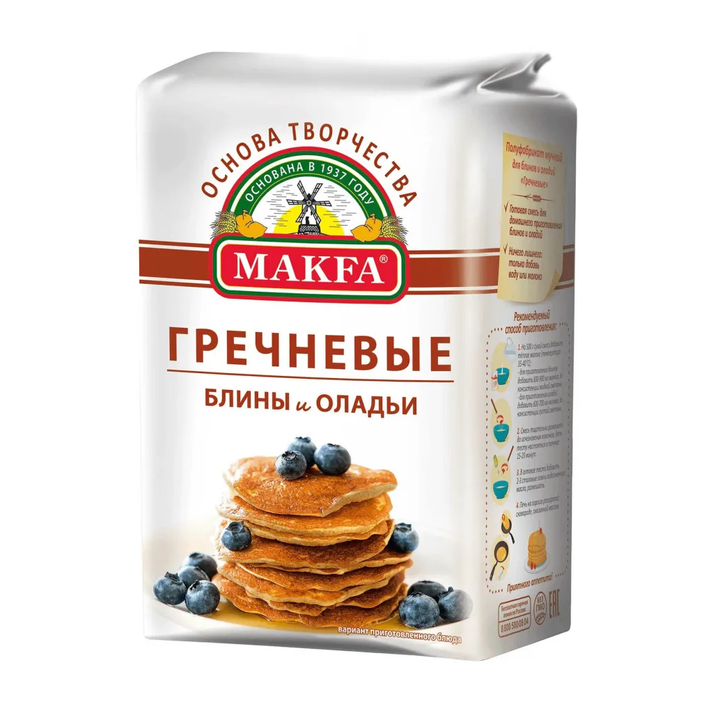 Мука Makfa полуфабрикат Гречневые блины и оладьи 1кг