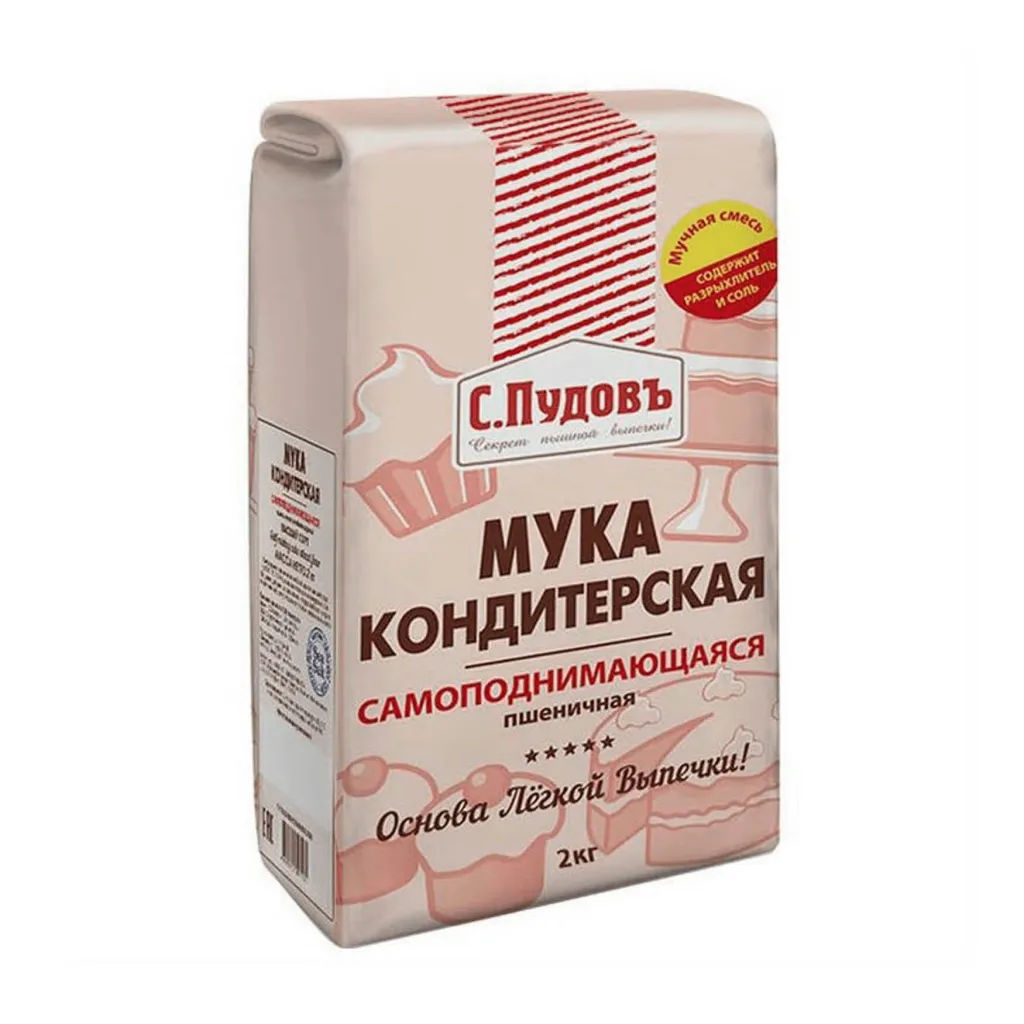 Мука С.Пудовъ самоподнимающаяся в/с 2кг
