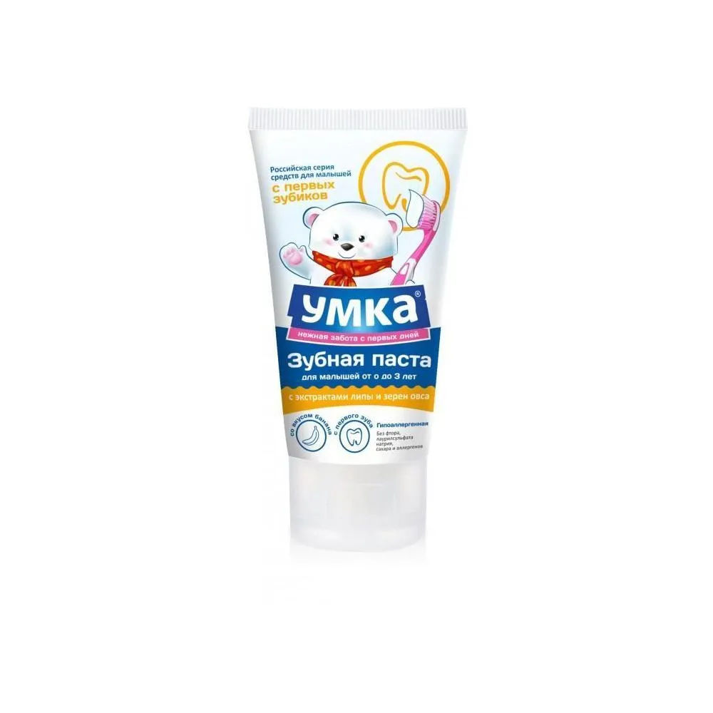 Зубная паста Умка детская с экстр липы и зерен овса