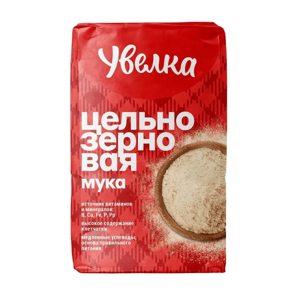 Мука Увелка Пшеничная цельнозерновая 950г