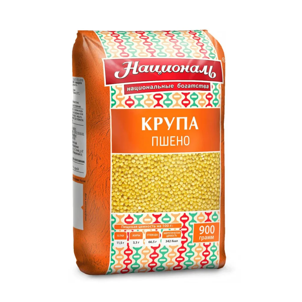 Пшено Националь шлифованное 900г