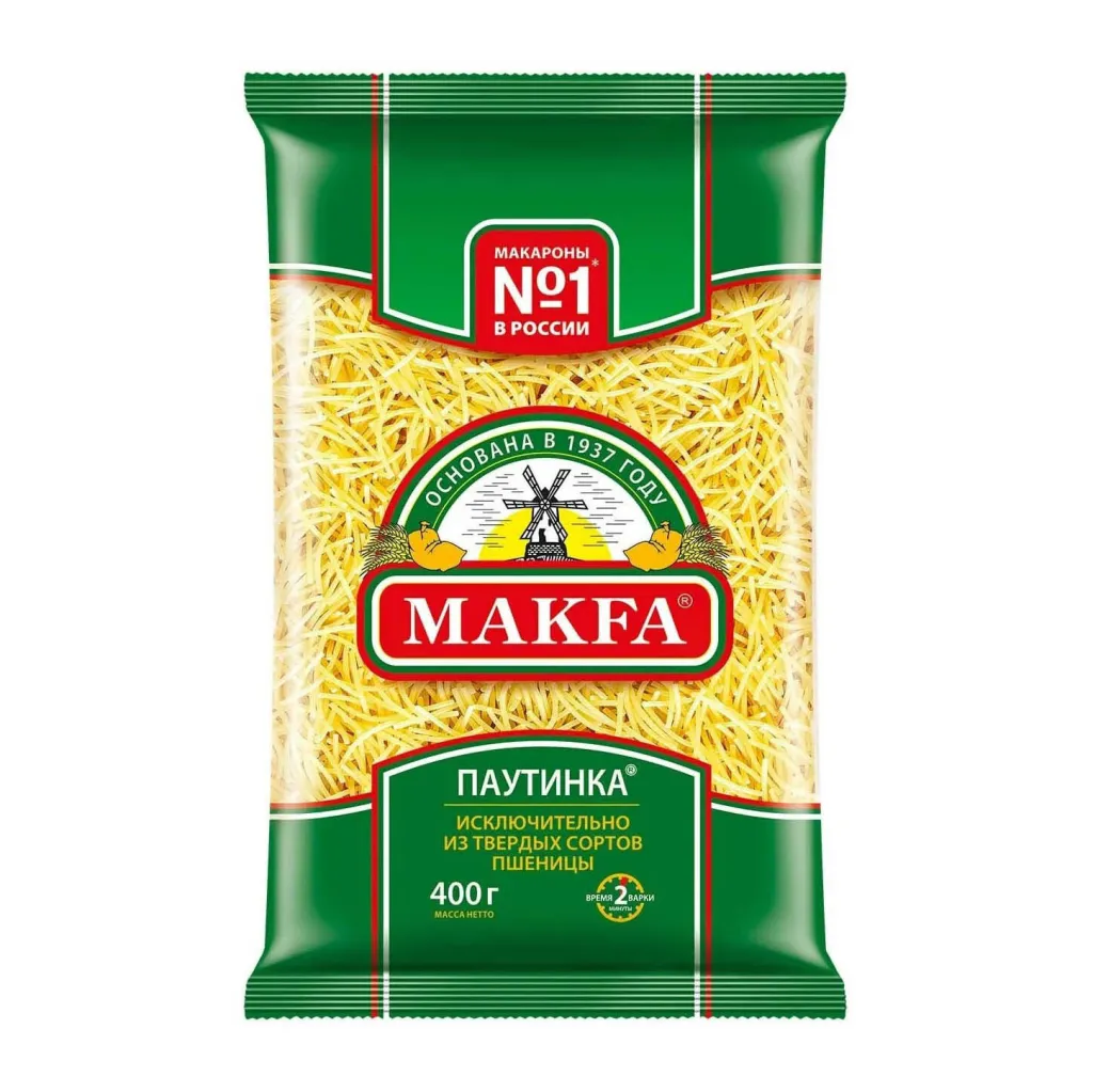Макароны Makfa Паутинка 400г