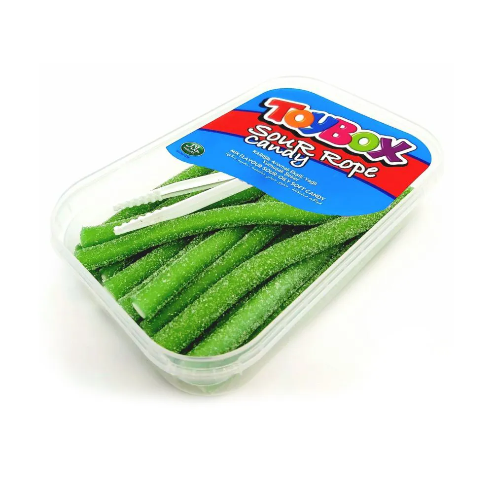 Мармелад жевательный TOYBOX кислые веревки яблоко 200 г