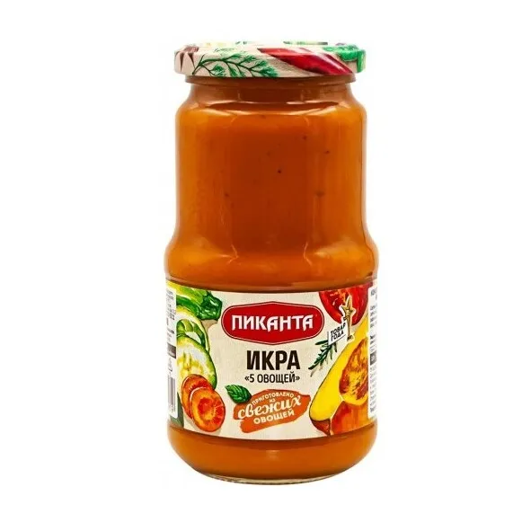 Икра Пиканта 5 овощей ст/б 550 г