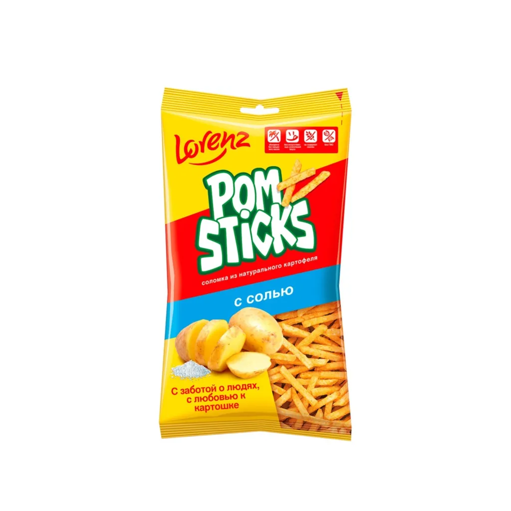 Чипсы Помстикс соломка с солью 100 г