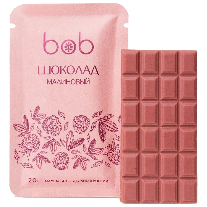 Шоколад Bob молочный малина