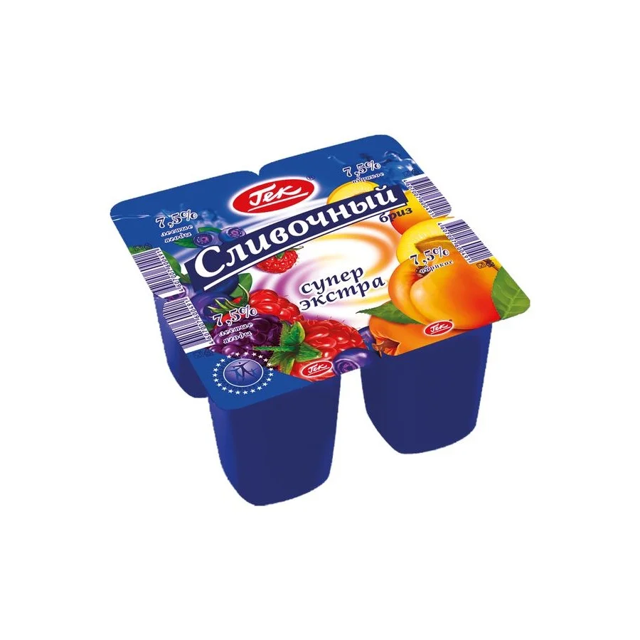 Йогуртный продукт Гек 7.5% лесная ягода абрикос 100г