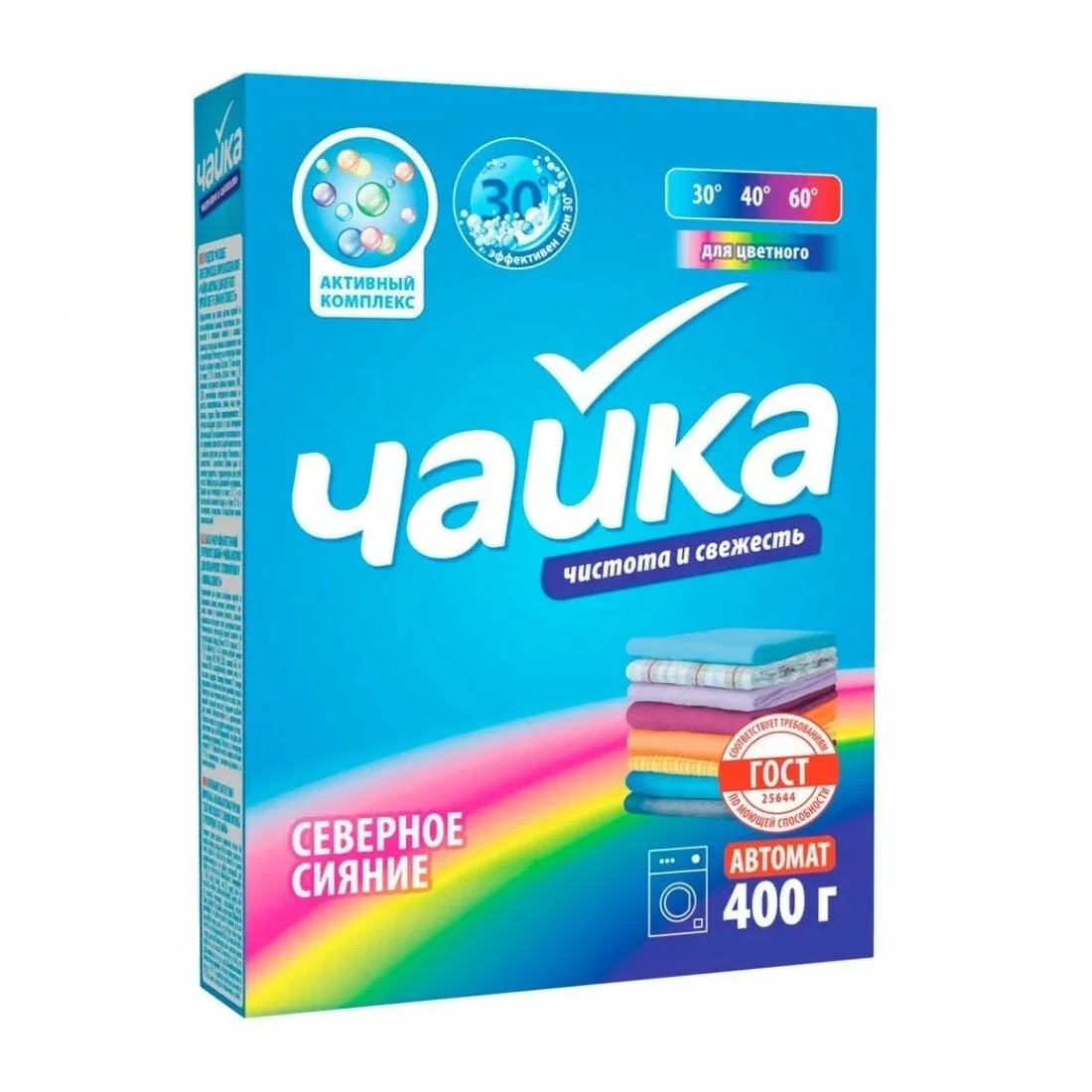 Порошок Чайка авт Северное сияние для цветного 400г