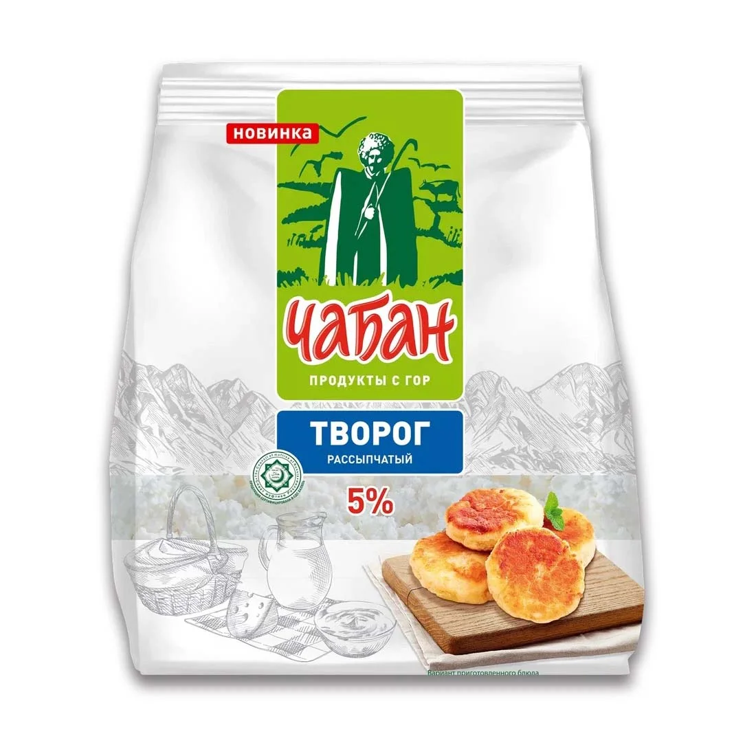 Творог Чабан рассыпчатый 5% 350г