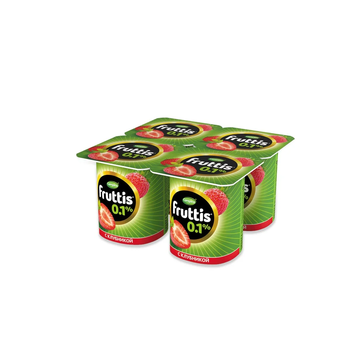 Йогуртный продукт Фруттис 0.1%  Клубника 110г