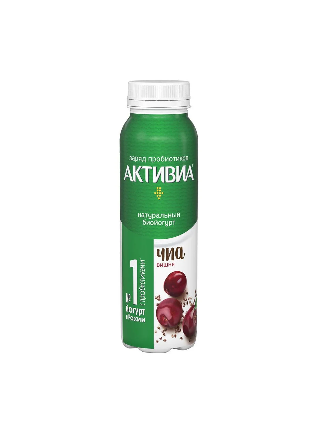 Йогурт Активиа питьев  вишня семена чиа 260г