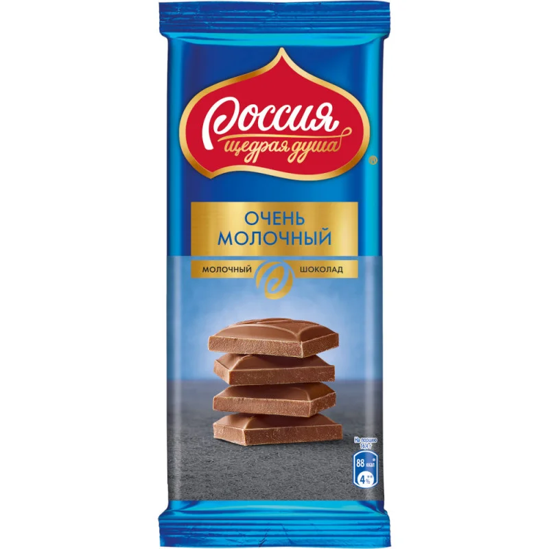 Шоколад Россия молочный