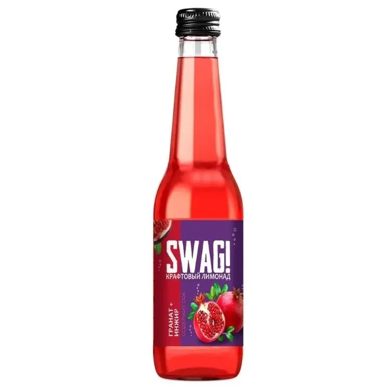 Напиток SWAG! ст/б 0,33мл Лимонад Гранат-инжир