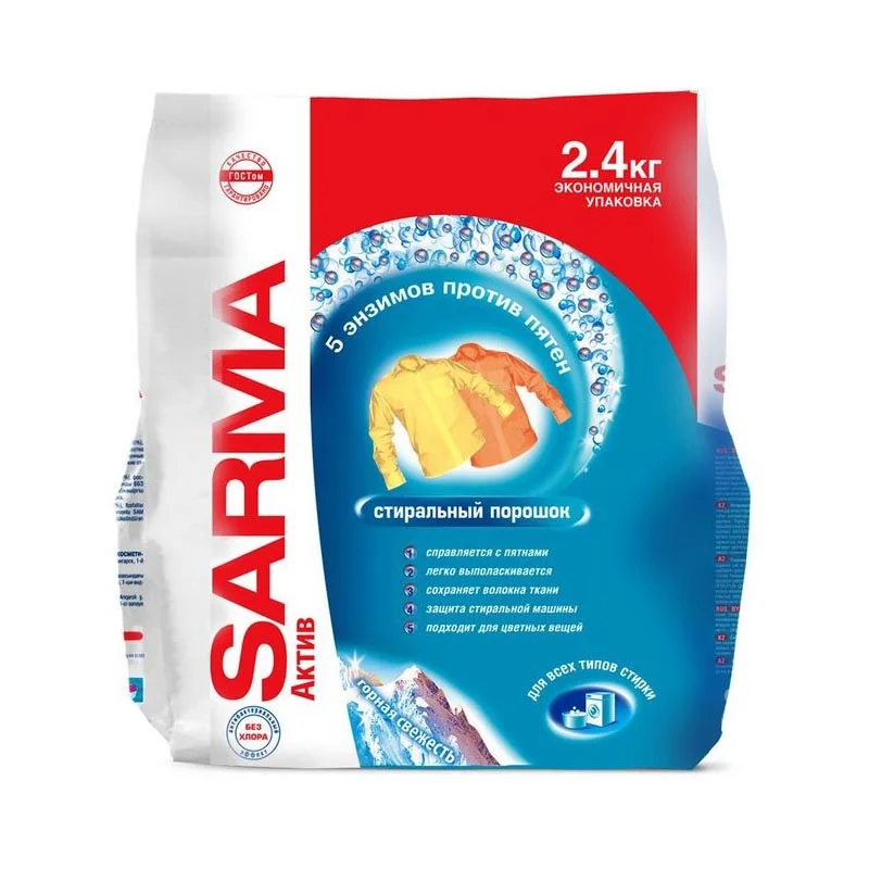 Порошок Sarma авт Горная свежесть 2,4кг
