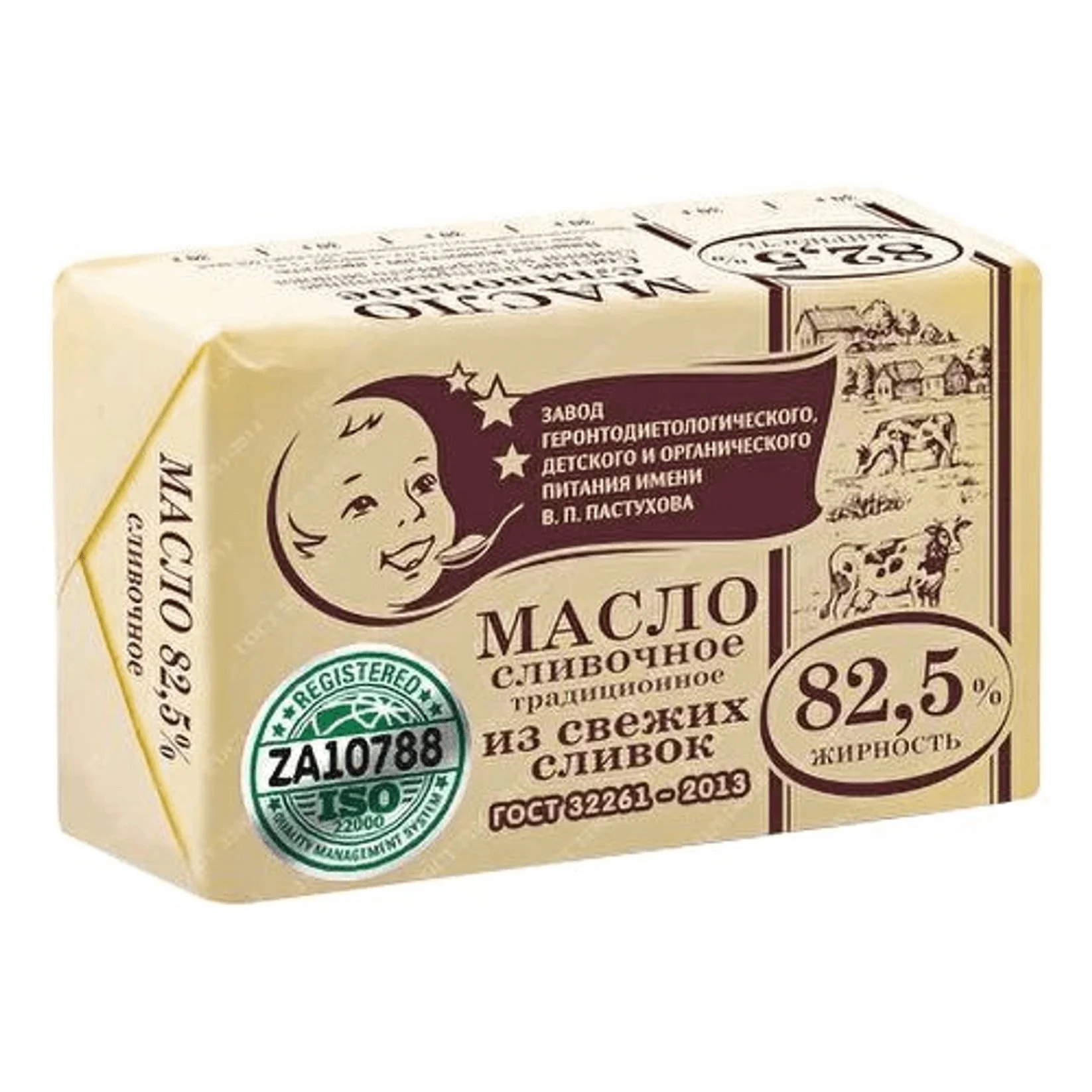 Масло сливочное ЗГД и ОП им. В.П. Пастухова Традиционное 82.5% 180г