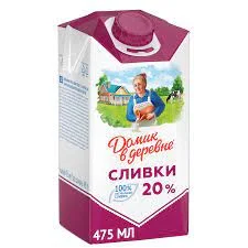 Сливки Домик в деревне 20% стер 480г