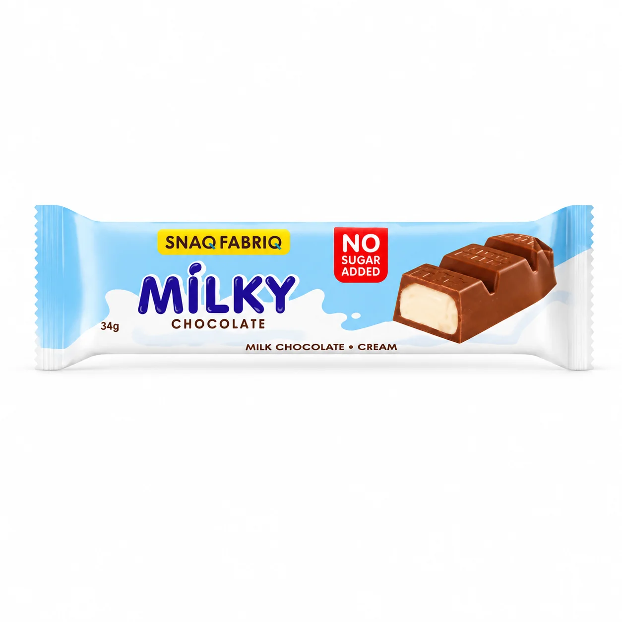Шоколад Snaq Fabriq Milky со сливочной начинкой 34г