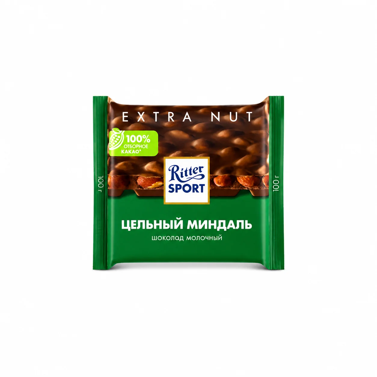 Шоколад Ritter Sport Extra молочный цельный миндаль 100г