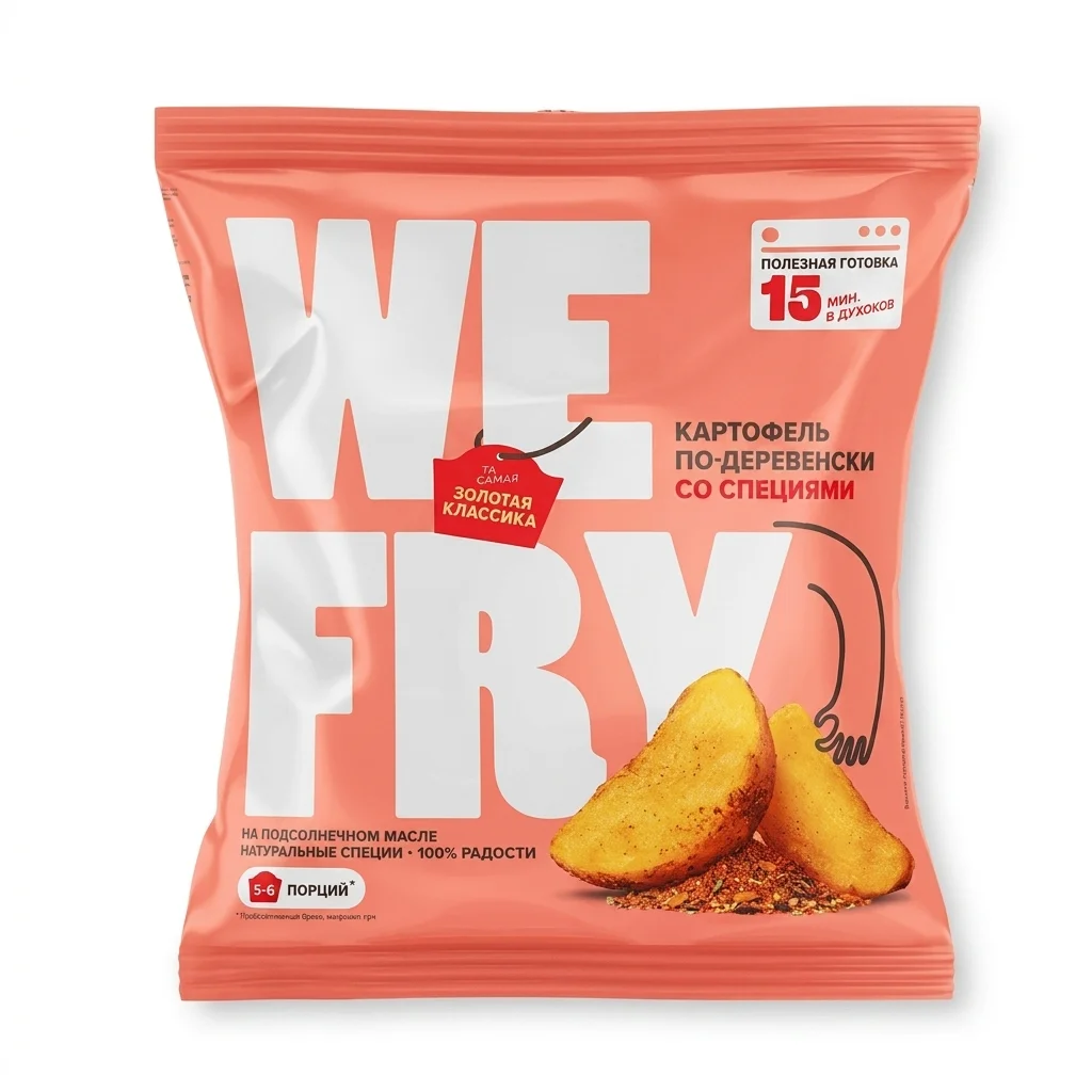 Картофель фри Fry Me по-деревенски со специями Паприка 700г