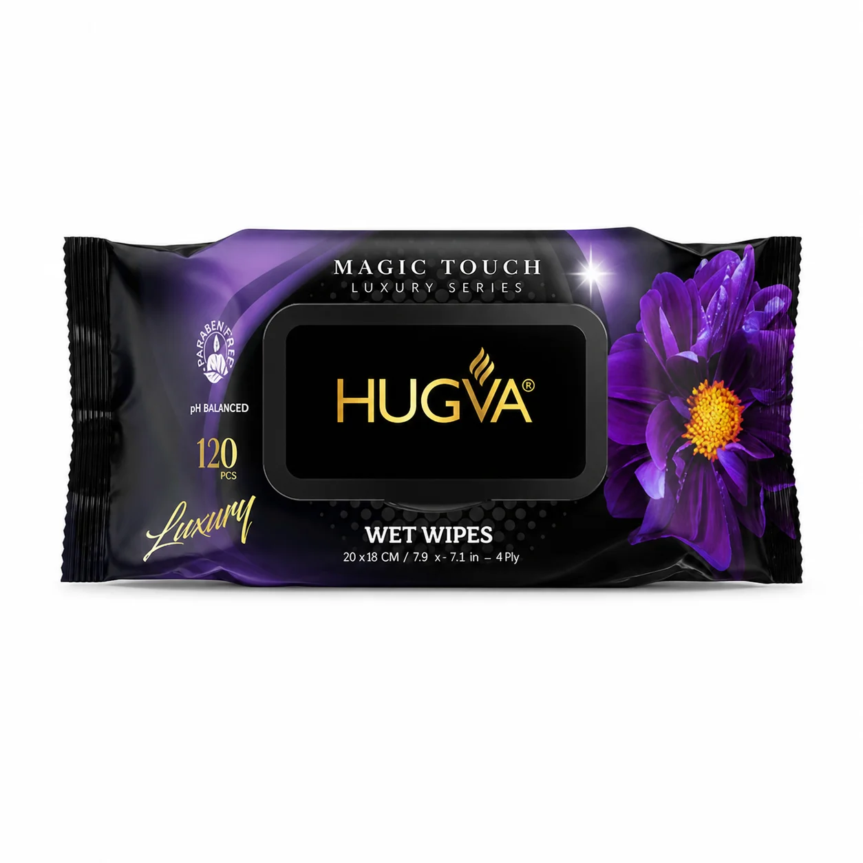 Влажные салфетки Hugva 120шт анемона