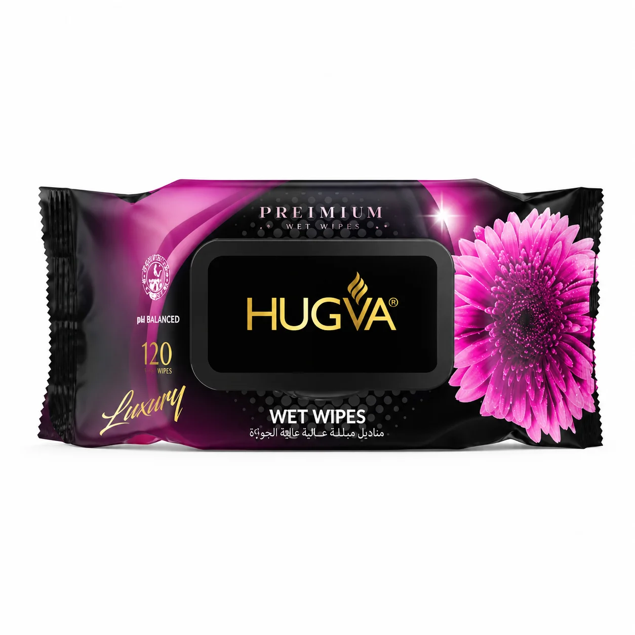 Влажные салфетки Hugva 120шт хризантема