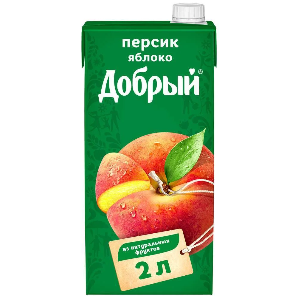 Нектар Добрый 2л Яблоко персик