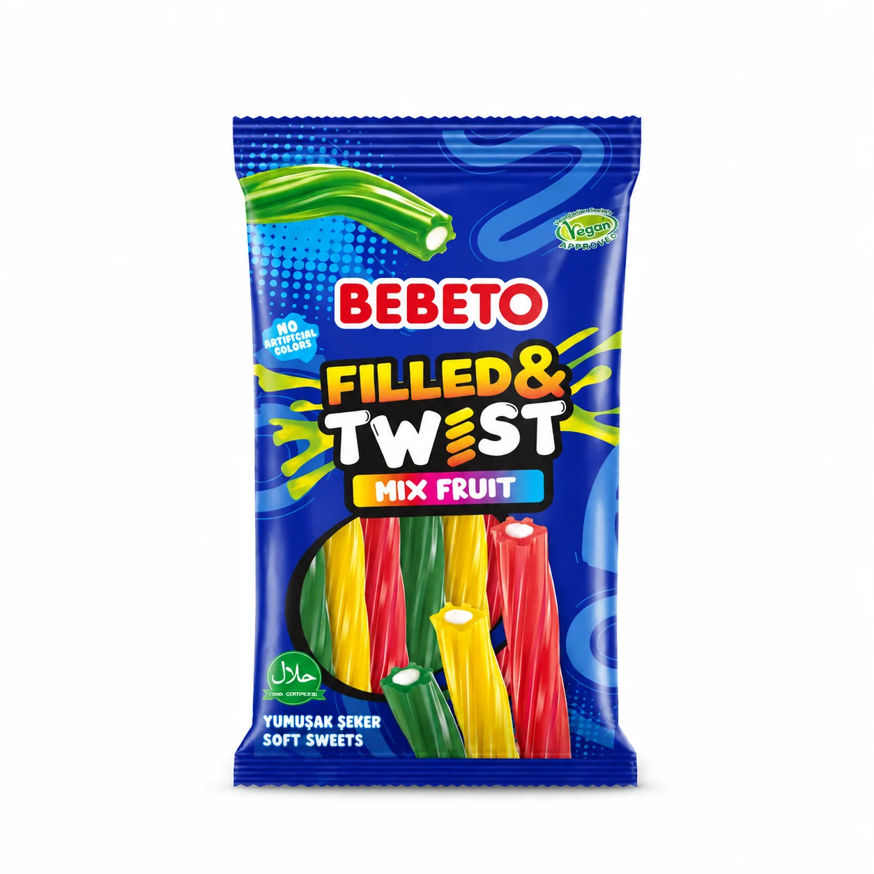Мармелад Bebeto Assorted fruit twist 200г
